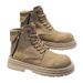 Men's Martin High Top Autumn Winter New Side Zipper Yellow British Style Work Boots Suede Xuheng 6 Seasons_vogvips.com