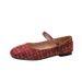 Exclusive Cross-border Supply Of French-style Square-toed, Single-strap, Flat Women's Shoes, Versatile Ballet Mary Jane_vogvips.com
