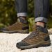 Outdoor Hiking Shoes Men Shoes Mid-top Wear-resistant Anti-slip Comfortable Men Shoes Flat Lace-up Casual Sports Shoes Men_vogvips.com