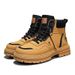Winter Cotton Boots Men's High-top Martin Boots European And American Style Light Luxury Warm Winter High Quality Tooling Boots Men's Rhubarb Boots_vogvips.com