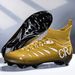 High-Top Soccer Cleats For Men And Women - Anti-Slip Synthetic Leather Training Shoes With Rubber Outsole For Indoor & Outdoor Football_vogvips.com