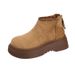 Retro Suede Birken Ankle Boots For Women 2025. Autumn New Style Versatile British Back Zipper Horse_vogvips.com