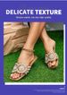 Summer New Women's Pearl Embellished Gold Metallic Square Toe Sandals Bling Rhinestone Flats_vogvips.com