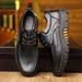 Men's High-end Business Formal Leather Shoes For Men, Daily Casual Shoes With Anti-slip Properties, Large Size, Hard Sole._vogvips.com