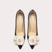 Women's Elegant Floral High Heels Pointed Toe Vintage French Style Party Shoes For Extended Sizes 41-44 Dress Shoes_vogvips.com