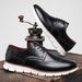 Large-size Men's Leather Shoes For Casual And Fashionable Wear, Breathable, With An English Style And Trendy, Versatile Design._vogvips.com