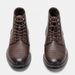Men's Big & Tall Retro Leather Work Boots - Waterproof Slip-Resistant Comfortable Ankle Boots For Casual & Outdoor Wear_vogvips.com