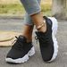 Shoes Hot Selling Cross Border Large Size Women's Shoes With Soft Soles, No Fatigue, Flying Woven Shoes, Casual Sports Shoes, Running Shoes_vogvips.com