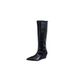 2026 Fall/Winter New Pointed-Toe Wedge Heel Slimming French Fashion Sexy Stunning Internet Celebrity Long Boots_vogvips.com