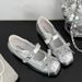 2026 Summer New Vintage Versatile Ballet Round-Toe Shallow Mary Jane Women's Casual Sports Flats Small Leather Shoes_vogvips.com