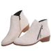 Autumn Winter New Suede Double Side Zipper Style Plus Size Women's Ankle Boots_vogvips.com