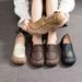 Dongguan Genuine Loafers New Style Shallow Round Toe Comfortable Versatile Soft Leather Flat Shoes For Women_vogvips.com