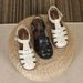 Retro Closed-Toe Sandals For Women 2024, Genuine Leather, Korean Style, Woven, Single-Strap Buckle, Casual Soft Sole_vogvips.com