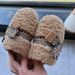 Correct Logo 1 Lamb Wool UG Closed-Toe Furry For Women Autumn Winter New Warm Fleece-Lined Flat Outdoor Slippers Cotton Shoes_vogvips.com