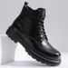 European Warm Series 2025 New Top Layer Cowhide Men's Genuine Martin Winter High-top Work Trendy Fleece Lined Leather Boots_vogvips.com