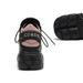 2025 Spring And Autumn New Spanish Punk Contrast Matsuda Thick Sole Round Toe Metal Casual Shoes Women's_vogvips.com