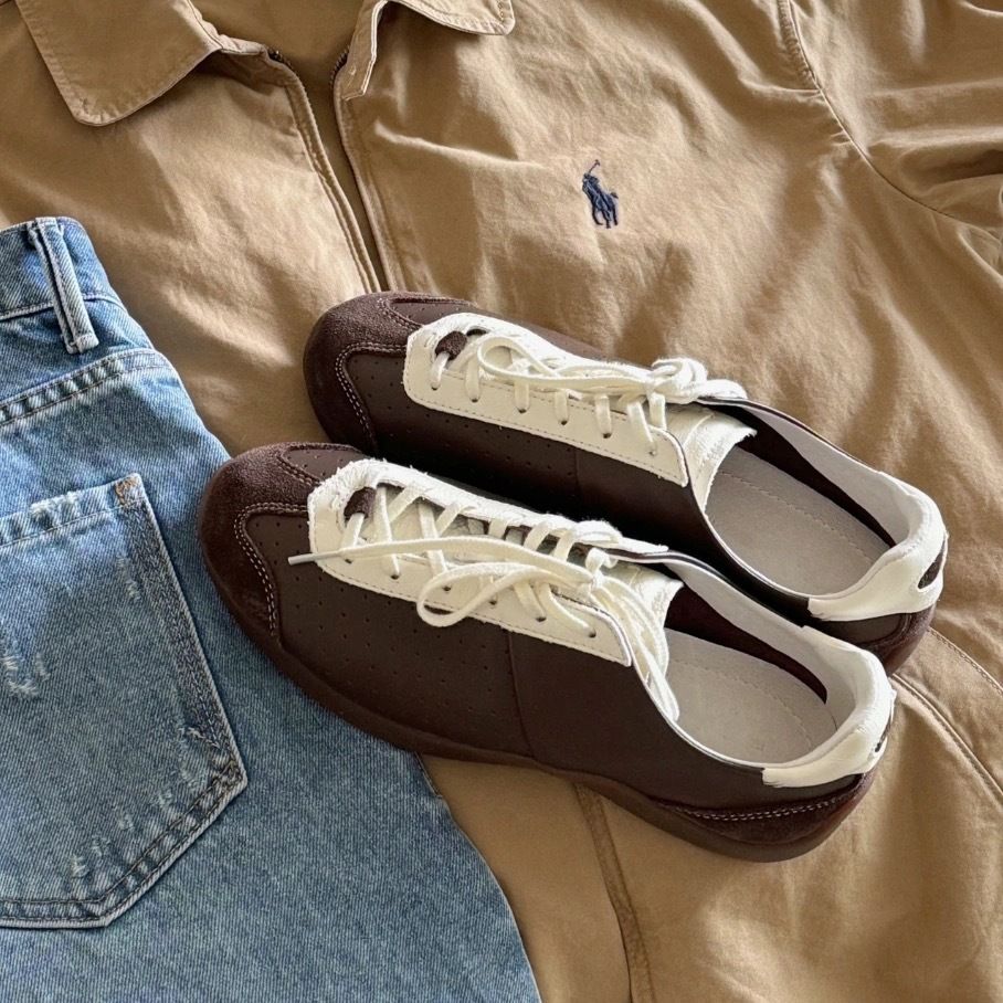 Ballet Training Shoes, Soft Soled, Soft Upper Women's Shoes, Retro Sports Casual Shoes, Versatile Lace Up Sneakers, Women's Skate Shoes_vogvips.com
