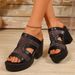 Women's Chunky Heel Open Toe Sandals New European American Style Plus Size Summer_vogvips.com