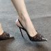 Spring And Summer New Leopard Print One Strap Metal Toe Sexy High Heels Women S Sandals_vogvips.com