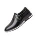 Plus-size Casual Waterproof 2024 Spring/autumn Men's British Style White Slip-on Leather Shoes Cross-border Model_vogvips.com