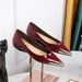 European And American Style Fashion Party Women S Shallow Mouth Glossy Patent Leather Metal Pointed Toe Hidden_vogvips.com