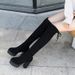Over-the-Knee For Women, Trendy Autumn Fleece-Lined High Thick Sole Stretch Long Boots, Chunky Heel Martin Boots_vogvips.com