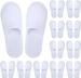 30pairs White Home Guests Travel Hotels Thickened Anti Slip Indoor Disposable Slippers For Women Men_vogvips.com