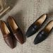 Square Toe Slim Heel Shallow Mouth Soft Sheepskin Women's Single 2025 New Style French Minimalist Temperament High-end_vogvips.com