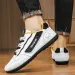 Men's Spring New Leather Casual Men's Lightweight Soft Sole Slip On Shoes Sneakers_vogvips.com