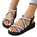 Cross-border Foreign Trade Women's Non-slip Wear-resistant Comfortable Soft Sole Mid-heel Sandals_vogvips.com