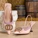 Cross-border Foreign Trade Stiletto Heel Open-back Sandals A Single Strap, Lettered Rhinestone Buckle, Elegant Commuter_vogvips.com