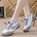 2025 Spring New Women's Versatile Breathable White Sneakers Lightweight Casual Sports Running Shoes B698_vogvips.com