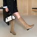 Suede Pointed Toe Long For Women 2024 New Versatile Over-the-Knee Flat High Tube Riding Boots_vogvips.com