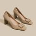 Square Buckle Chunky Heel High-heeled Women, Comfortable For The Feet, 2026 Spring And Autumn New Versatile Square Toe_vogvips.com