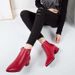 Low Chunky Heel Martin Women 2025 New Korean Style Bare Pointed Toe Short Autumn Winter Women's Boots_vogvips.com