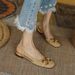 French Low-heeled Retro Baotou Sandals For Women 2023 Summer New Style Back Empty Horsebit Suede Strap Sandals For Women_vogvips.com