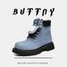 Men's Rhubarb Boots Thick-soled Heightening Martin Boots High-top Retro Premium Boots_vogvips.com