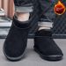 Snow Boots Men's Winter Velvet Thickened Warm Shoes Men's Fur Integrated Cotton Shoes Large Size Men's Shoes Non-slip Men's Boots_vogvips.com