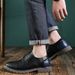 ShoeVault Cross-Border New Leather Retro Derby Men's Casual Outdoor Work British Large Size Shoes_vogvips.com