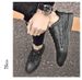 Embossed Crocodile Pattern Men's Shoes Men's White Board Shoes Men's Casual Leather Shoes_vogvips.com