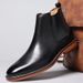 Men's dress leather shoes Leather boots High top boots_vogvips.com