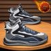 High-Top Men's Shoes, Winter Fleece-Lined Shoes, Trendy And Versatile Men's Shoes, Non-Slip, Thickened, Warm Cotton Shoe_vogvips.com