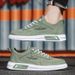 Autumn 2026 Men's Breathable Canvas Shoes, Trendy Versatile Shoes, Men's Non-Slip Lightweight Casual Sports Shoes_vogvips.com