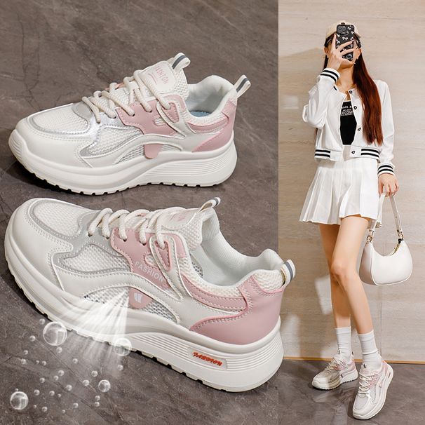 New Through The Net Casual Board Shoes Student Versatile Casual Sports Women's Shoes_vogvips.com