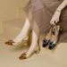 2026 Spring Commuting Women's Shoes: Luxurious Color-Block Metal Square Buckle Closed-Toe Chunky Heel Sandals,_vogvips.com
