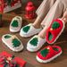 2024 New Christmas Tree Women's Home Unisex Autumn Winter Indoor Warm Cotton Thick Sole Slippers_vogvips.com