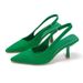 New Pointy Heel Heel Shoes After Empty Head Sandal Fairy Wind With Skirt High Heels_vogvips.com