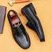 Euro Step 【5 Days Shipping】Men's Handmade Goodyear Leather Sole Vintage Business Casual Loafers_vogvips.com