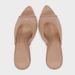 ZA2024 Summer New Women's Shoes Fashion Shiny Mesh Rhinestone High Heel Pointed Toe Stiletto Mules Half Slippers Sandals_vogvips.com