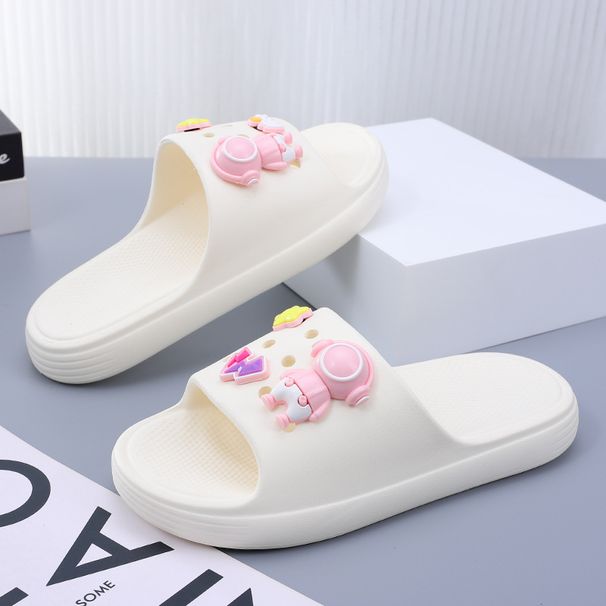 Women's Summer New Style DIY Outdoor Slip-on Sandals, Simple Perforated Slippers Home And Bathroom, Non-slip,_vogvips.com
